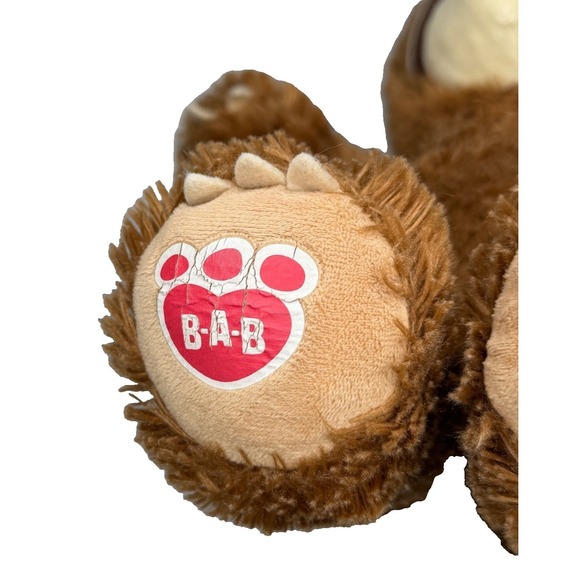 Other - Build-A-Bear sloth brown plush‎ stuffed animal 2019 B-A-B logo foot 14"